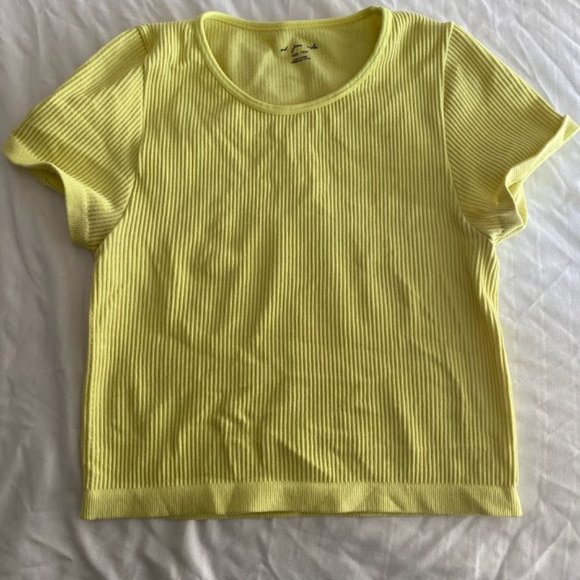Urban Outfitters Out From Under Everyday Seamless Ribbed Tee - Picture 1 of 2